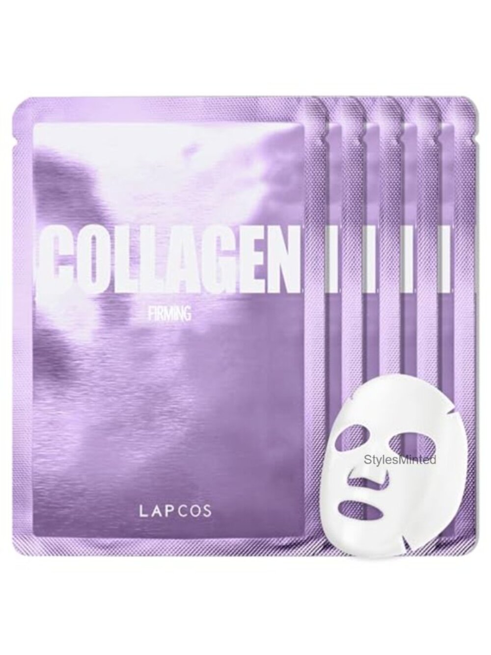 K Beauty Collagen Sheet Mask Pack of 5 Skin Firming Face Mask